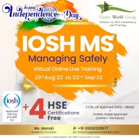 Attain IOSH MS Course at a reasonable price of INR 14,999/- only...
