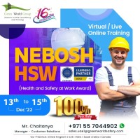 Join NEBOSH HSW in UAE at Low cost